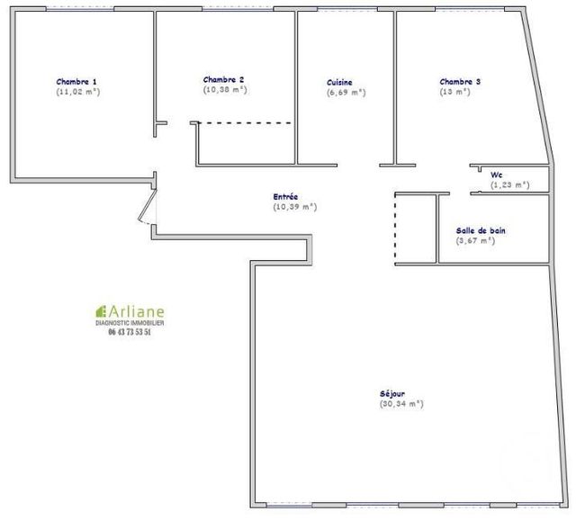 Afficher la photo en grand Appartement F4 à vendre - 4 pièces - 86.72 m2 - PARIS - 75013 - ILE-DE-FRANCE - Century 21 Lutèce Immobilier