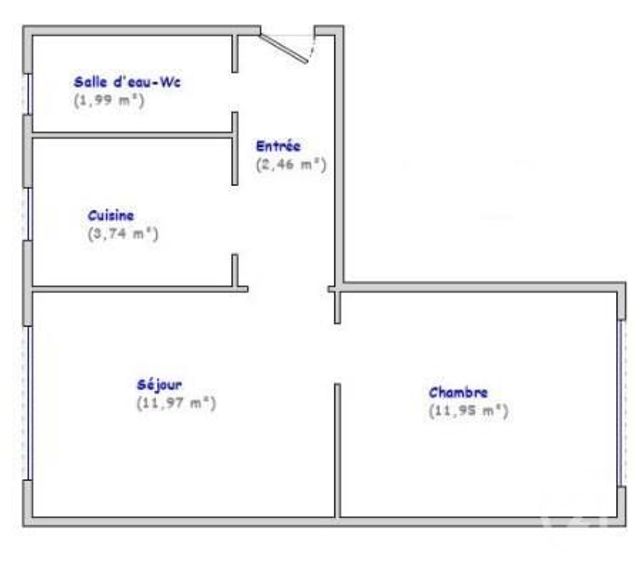 Afficher la photo en grand Appartement F2 à vendre - 2 pièces - 32.11 m2 - COURBEVOIE - 92 - ILE-DE-FRANCE - Century 21 Lutèce Immobilier