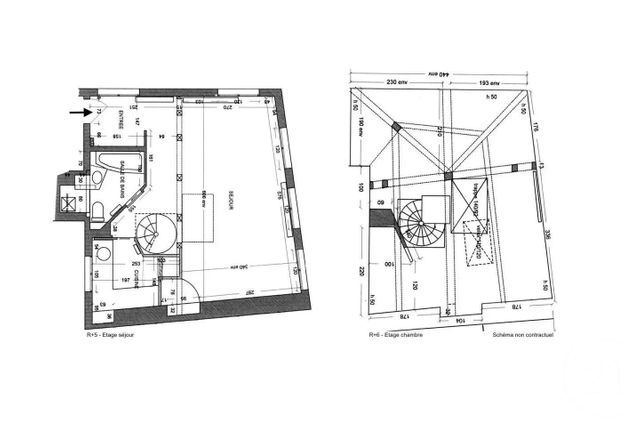 Afficher la photo en grand Appartement Duplex à vendre - 2 pièces - 45.0 m2 - PARIS - 75003 - ILE-DE-FRANCE - Century 21 Lutèce Immobilier