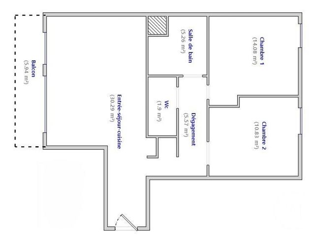 Appartement F3 à vendre - 3 pièces - 68.0 m2 - BAGNEUX - 92 - ILE-DE-FRANCE - Century 21 Lutèce Immobilier