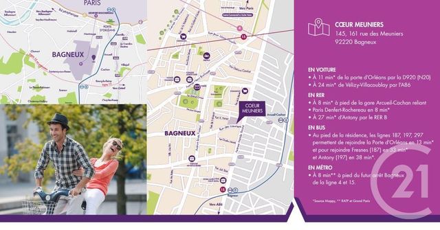 Appartement F3 à vendre - 3 pièces - 68.0 m2 - BAGNEUX - 92 - ILE-DE-FRANCE - Century 21 Lutèce Immobilier