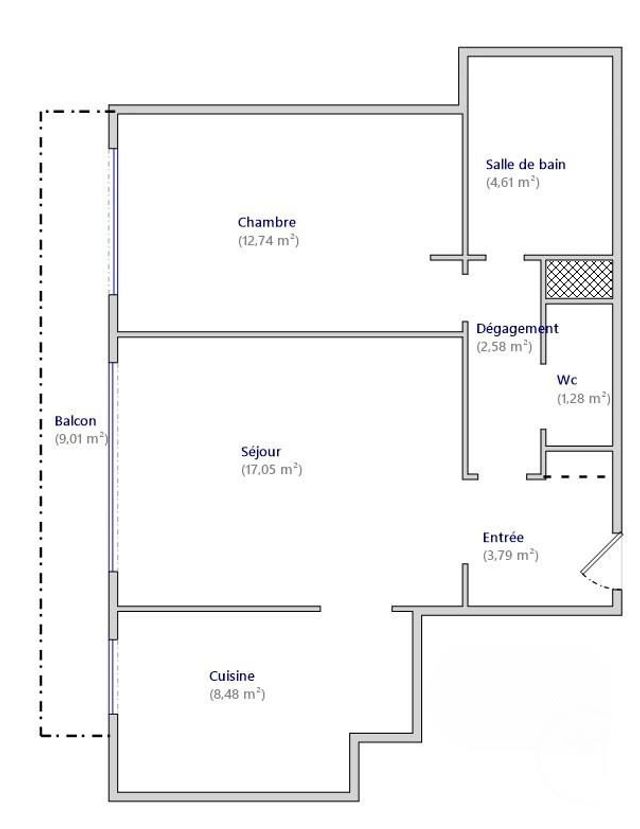 Appartement F2 à vendre - 2 pièces - 50.0 m2 - PARIS - 75014 - ILE-DE-FRANCE - Century 21 Lutèce Immobilier