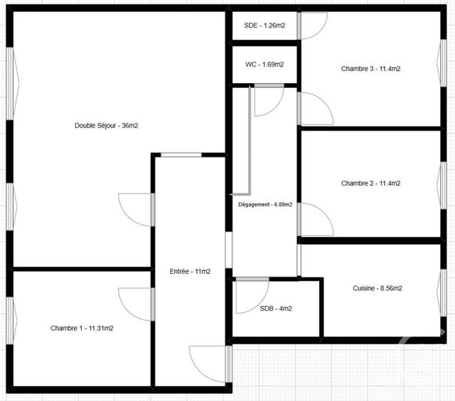 Appartement F5 à vendre - 5 pièces - 105.0 m2 - PARIS - 75014 - ILE-DE-FRANCE - Century 21 Lutèce Immobilier
