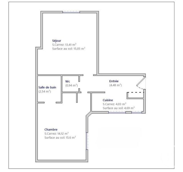 Appartement F2 à vendre - 2 pièces - 39.52 m2 - PARIS - 75005 - ILE-DE-FRANCE - Century 21 Lutèce Immobilier