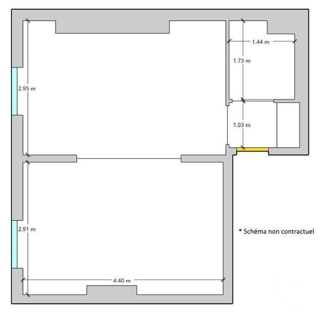 Appartement F2 à vendre - 2 pièces - 30.22 m2 - PARIS - 75014 - ILE-DE-FRANCE - Century 21 Lutèce Immobilier