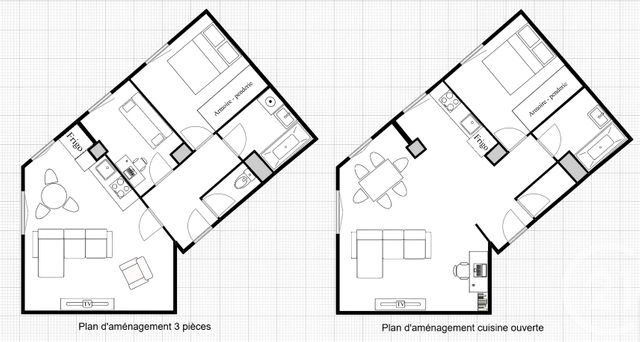Appartement F2 à vendre - 2 pièces - 55.0 m2 - PARIS - 75013 - ILE-DE-FRANCE - Century 21 Lutèce Immobilier