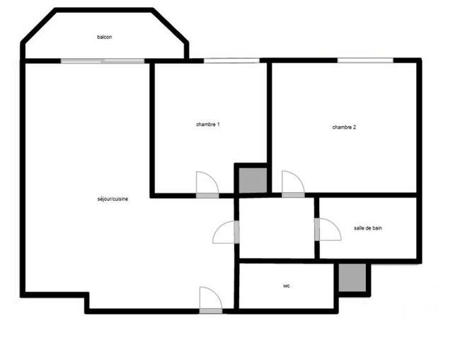 Appartement F2 à vendre - 2 pièces - 51.31 m2 - PARIS - 75013 - ILE-DE-FRANCE - Century 21 Lutèce Immobilier