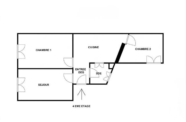 Appartement F3 à vendre - 3 pièces - 50.0 m2 - PARIS - 75013 - ILE-DE-FRANCE - Century 21 Lutèce Immobilier