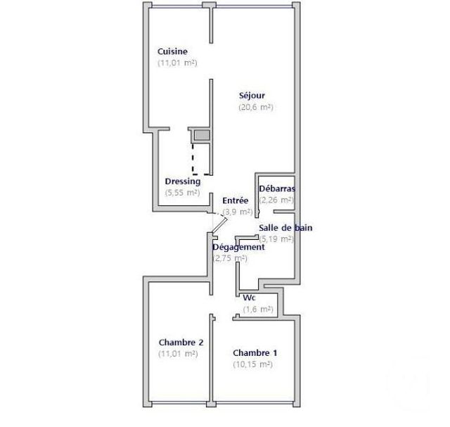 Appartement F3 à vendre - 3 pièces - 74.02 m2 - PARIS - 75013 - ILE-DE-FRANCE - Century 21 Lutèce Immobilier
