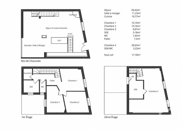 maison à vendre - 5 pièces - 143.2 m2 - PARIS - 75013 - ILE-DE-FRANCE - Century 21 Lutèce Immobilier